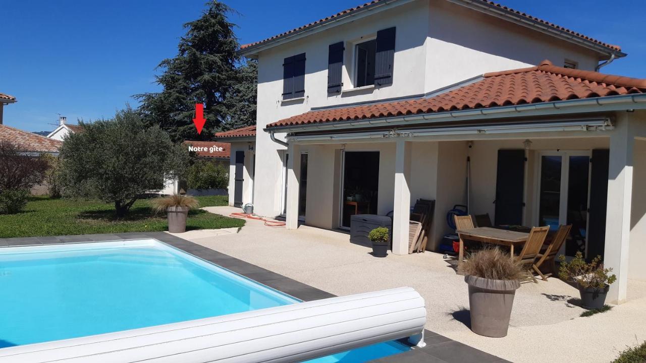Gite Bambou Avec Piscine Saint-Andeol-le-Chateau Eksteriør billede